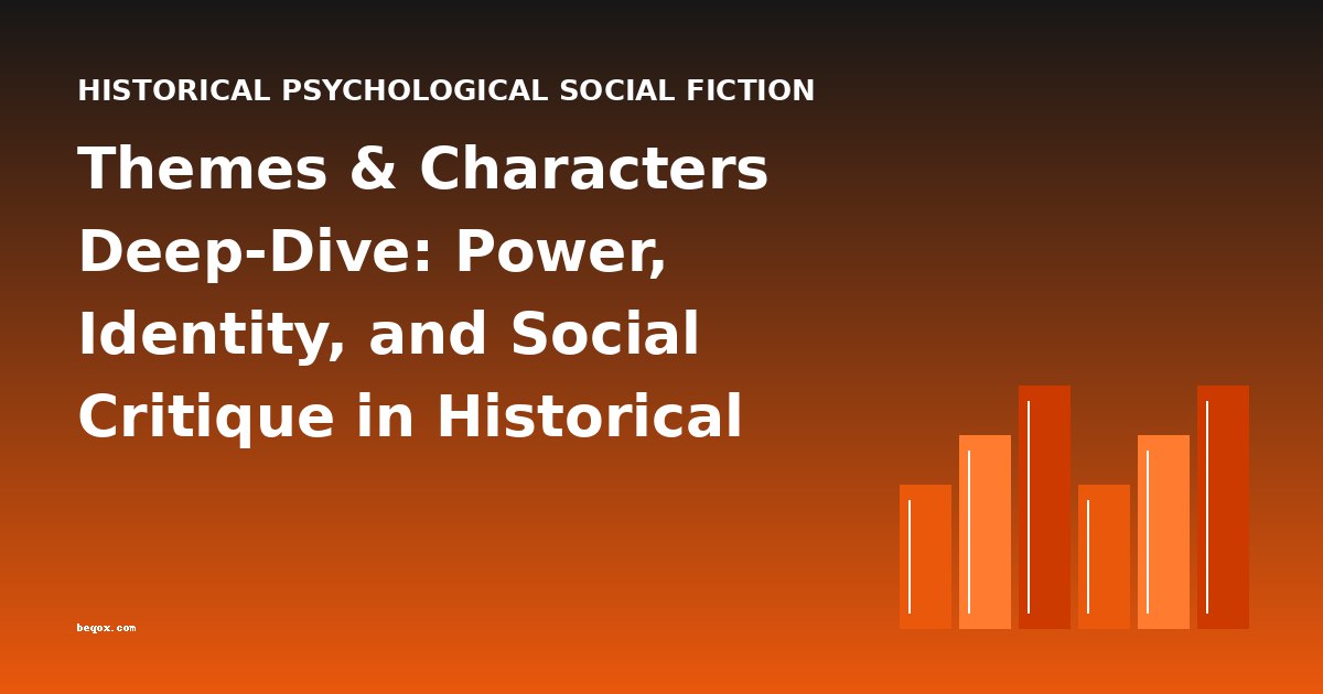 Themes & Characters Deep-Dive: Power, Identity, and Social Critique in Historical Psychological Social Fiction