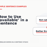 How to Use ‘available’ in a Sentence