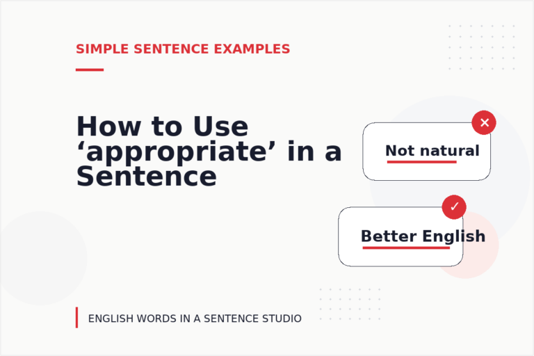 How to Use ‘appropriate’ in a Sentence