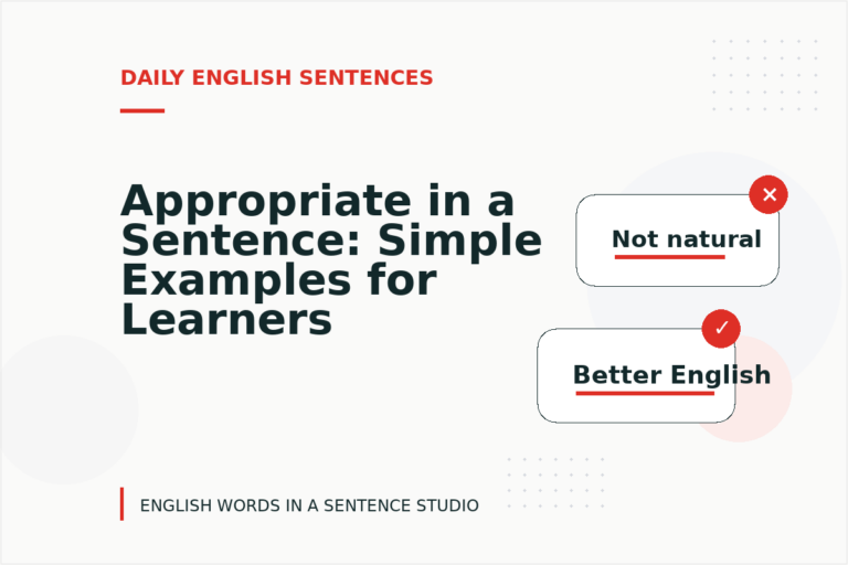 Appropriate in a Sentence: Simple Examples for Learners