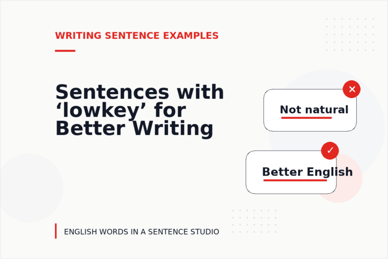 Sentences with ‘lowkey’ for Better Writing