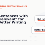 Sentences with ‘relevant’ for Better Writing