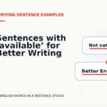 Sentences with ‘available’ for Better Writing