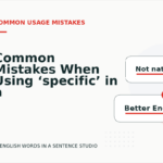 Common Mistakes When Using ‘specific’ in a Sentence